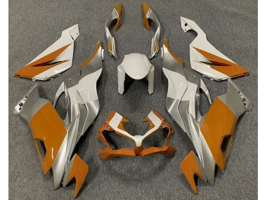 Orange Blanc & Argent 19-23 ZX6R Carénage Moto