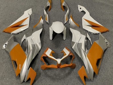 Orange Blanc & Argent 19-23 ZX6R Carénage Moto