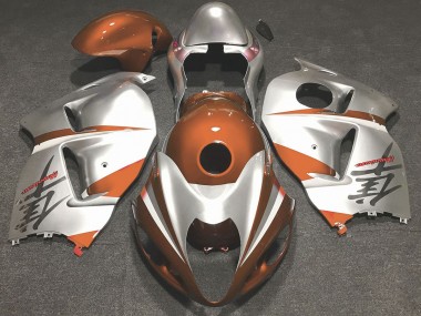 Orange Brillant & Argent 97-07 GSXR 1300 Carénage Moto