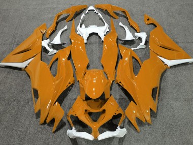 Orange Brillant & Blanc 19-23 ZX6R Carénage Moto