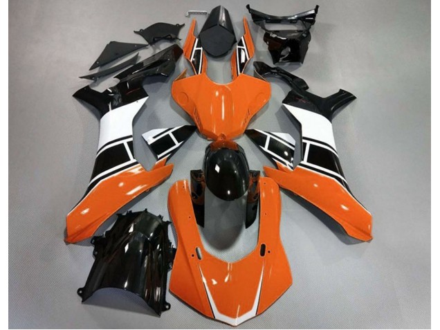 Orange Brillant Blanc & Noir 15-19 R1 Carénage Moto