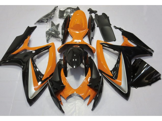 Orange Brillant Débadgé 06-07 GSXR 600-750 Carénage Moto