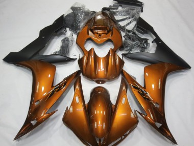Orange Brillant & Noir 04-06 R1 Carénage Moto