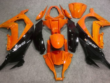 Orange Brillant & Noir 16-19 ZX10R Carénage Moto