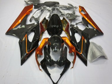 Orange Brûlé & Noir 05-06 GSXR 1000 Carénage Moto