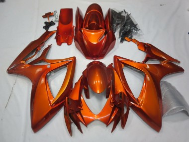 Orange Brûlée 06-07 GSXR 600-750 Carénage Moto