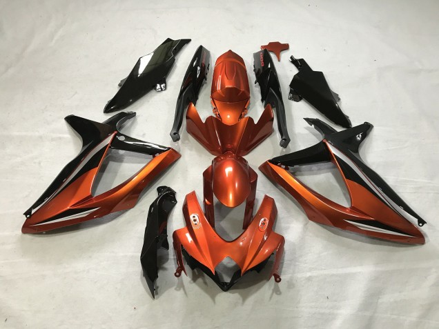 Orange Brûlée 08-10 GSXR 600-750 Carénage Moto Orange Brûlée 08-10 GSXR 600-750 Carénage Moto