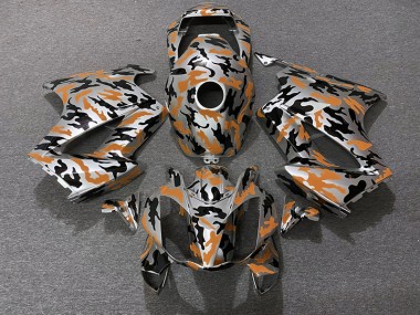 Orange Camouflage 02-12 VFR800 Carénage Moto