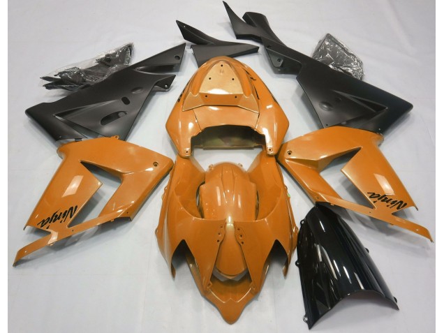 Orange Perle & Noir 04-05 ZX10R Carénage Moto Orange Perle & Noir 04-05 ZX10R Carénage Moto