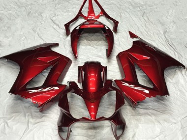Plaine Rouge Foncé 02-12 VFR800 Carénage Moto