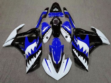 Requin Blanc & Bleu 15-18 R3 Carénage Moto