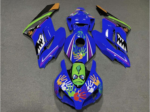 Requin Bleu Foncé 04-05 CBR1000RR Carénage Moto Requin Bleu Foncé 04-05 CBR1000RR Carénage Moto