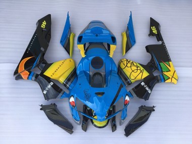 Requin Bleu & Jaune 05-06 CBR600RR Carénage Moto