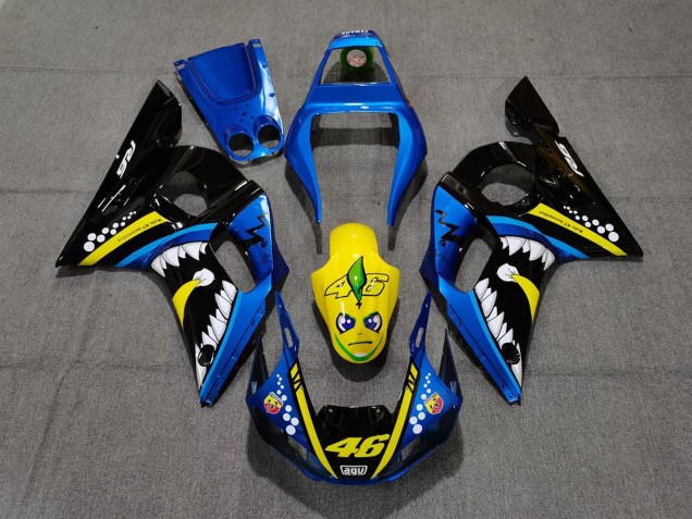 Requin Bleu & Jaune 98-02 R6 Carénage Moto Requin Bleu & Jaune 98-02 R6 Carénage Moto