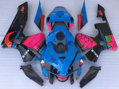 Requin Bleu & Rose 05-06 CBR600RR Carénage Moto