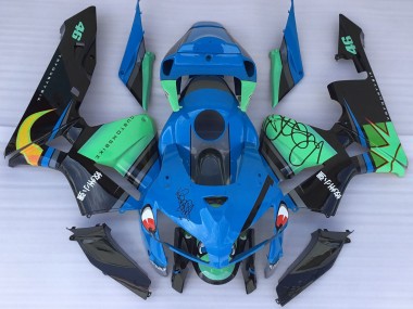 Requin Bleu & Vert 05-06 CBR600RR Carénage Moto