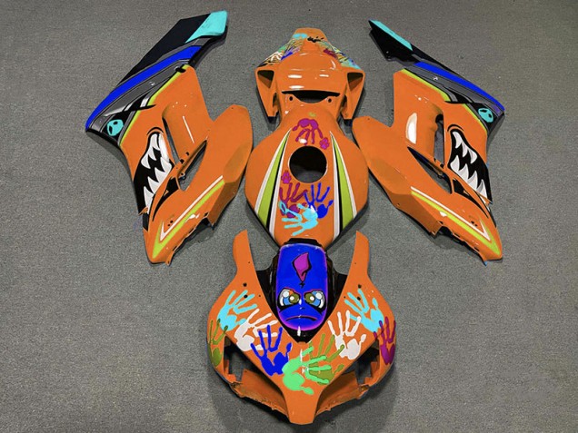 Requin Orange 04-05 CBR1000RR Carénage Moto Requin Orange 04-05 CBR1000RR Carénage Moto