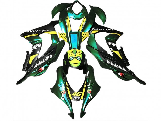 Requin Vert Forêt 16-19 ZX10R Carénage Moto Requin Vert Forêt 16-19 ZX10R Carénage Moto