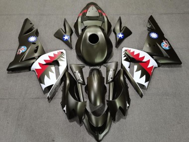 Requin Vert Militaire 04-05 ZX10R Carénage Moto