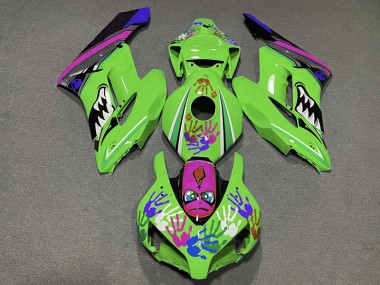 Requin Vert & Violet 04-05 CBR1000RR Carénage Moto