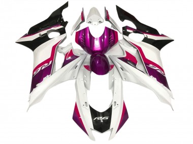 Rose & Blanc Brillant 17-21 R6 Carénage Moto