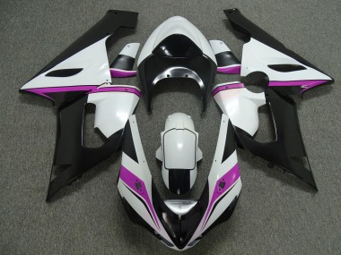 Rose Blanc & Noir 05-06 ZX6R Carénage Moto