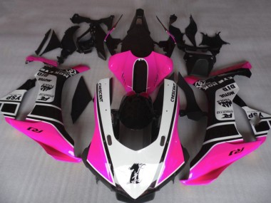 Rose Brillant & Blanc 15-19 R1 Carénage Moto