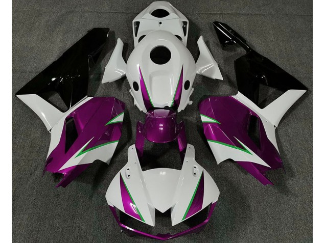 Rose Brillant Blanc & Vert 13-23 CBR600RR Carénage Moto Rose Brillant Blanc & Vert 13-23 CBR600RR Carénage Moto