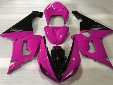 Rose Brillant & Noir 05-06 ZX6R Carénage Moto