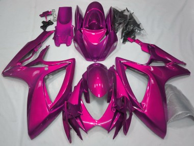 Rose Brillant Uni 06-07 GSXR 600-750 Carénage Moto