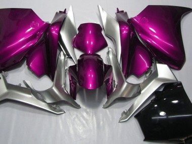Rose Foncé & Argent 10-13 VFR1200 Carénage Moto