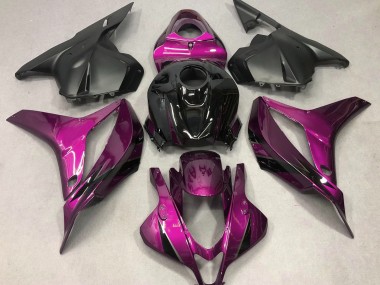 Rose Foncé Avec Du Noir 09-12 CBR600RR Carénage Moto