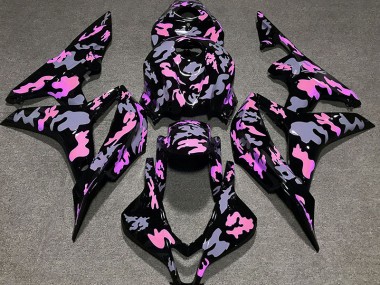 Rose & Gris Camouflage 07-08 CBR600RR Carénage Moto