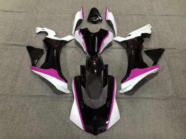 Rose Noir & Blanc 15-19 R1 Carénage Moto