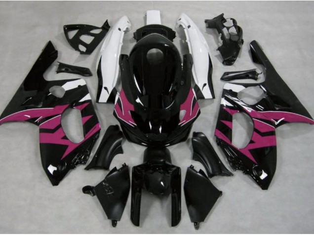 Rose Noir & Blanc 98-07 YZF600 Carénage Moto Rose Noir & Blanc 98-07 YZF600 Carénage Moto