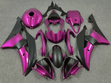 Rose & Noir Mat 08-16 R6 Carénage Moto