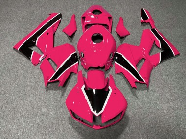 Rose Vif Brillant & Noir 13-23 CBR600RR Carénage Moto