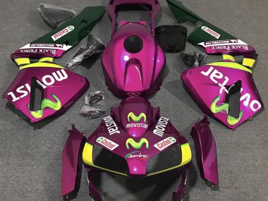 Rose Vif Movistar 03-04 CBR600RR Carénage Moto
