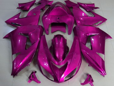 Rose Vif Uni 06-07 ZX10R Carénage Moto