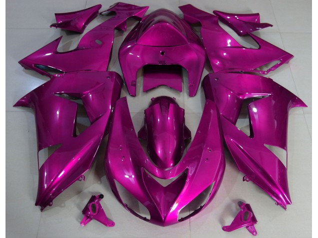Rose Vif Uni 06-07 ZX10R Carénage Moto Rose Vif Uni 06-07 ZX10R Carénage Moto