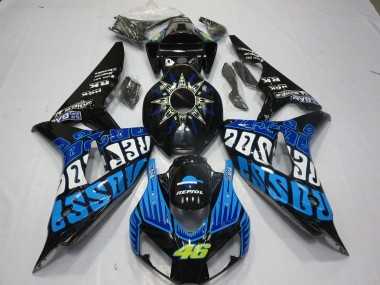 Rossi Bleu Brillant 06-07 CBR1000RR Carénage Moto
