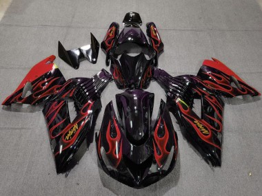 Rosso Fiamma 06-11 ZX14R Carénage Moto