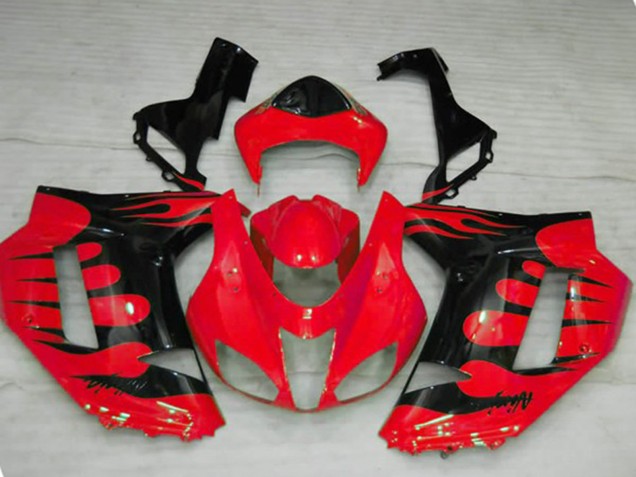Rosso Fiamma 07-08 ZX6R Carénage Moto Rosso Fiamma 07-08 ZX6R Carénage Moto