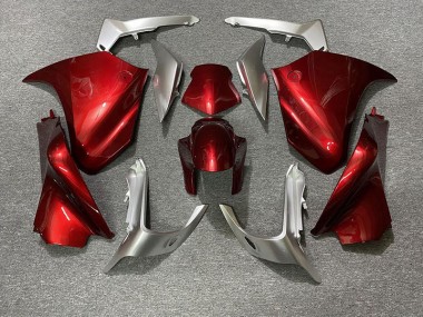 Rouge & Argent 10-13 VFR1200 Carénage Moto
