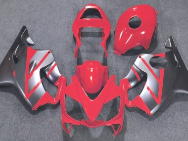 Rouge & Argent Mat 01-03 CBR600 F4i Carénage Moto