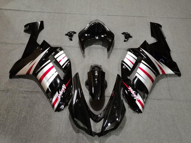 Rouge Argent & Noir 07-08 ZX6R Carénage Moto Rouge Argent & Noir 07-08 ZX6R Carénage Moto