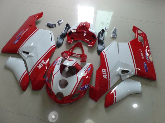 Rouge & Blanc 03-04 Ducati 749 999 Carénage Moto Rouge & Blanc 03-04 Ducati 749 999 Carénage Moto