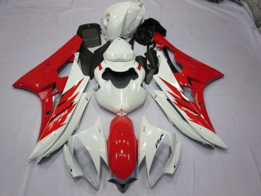 Rouge & Blanc 06-07 R6 Carénage Moto