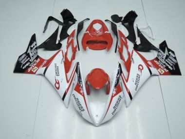 Rouge & Blanc 13-16 Daytona 675 Carénage Moto