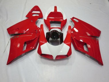 Rouge & Blanc 93-05 Ducati 996 748 916 998 Carénage Moto